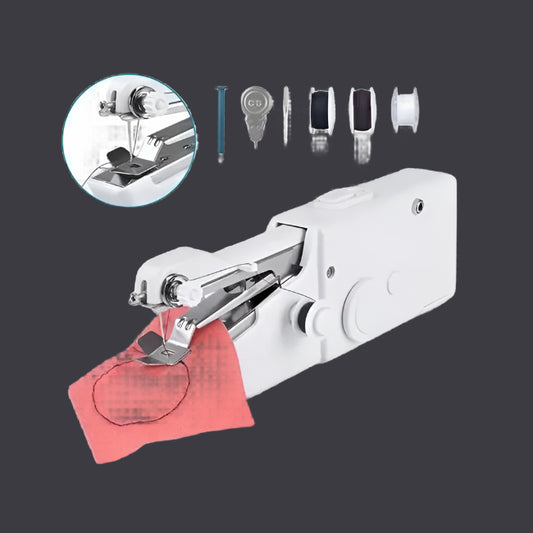 Stitch Handheld Cordless Portable White Sewing Machine